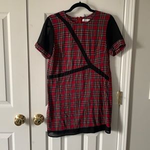 Tobi Plaid T-Shirt Dress